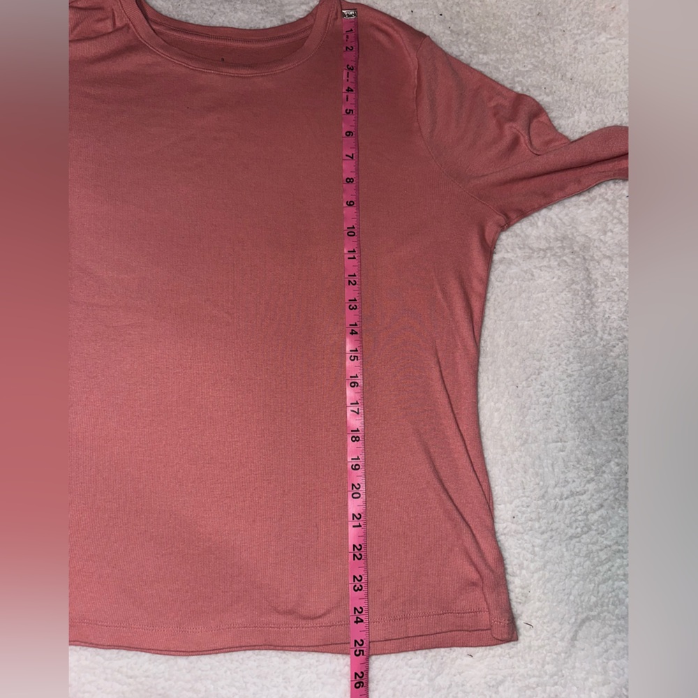 A New‎ Day Pink Ribbed Long Sleeve Top - Picture 7 of 7